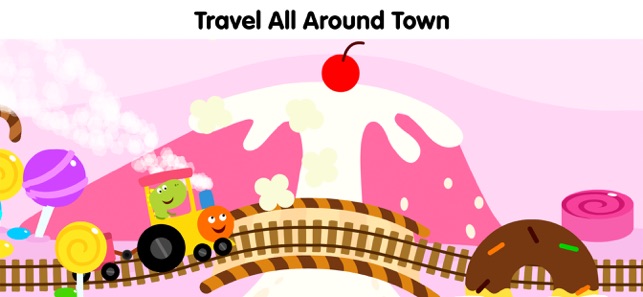 Dino Town Train Games for Kids(圖8)-速報App