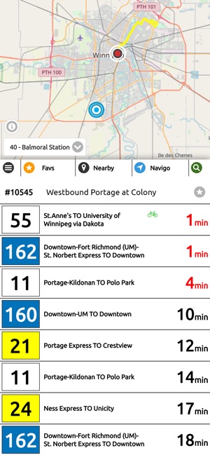 Winnipeg Transit RT - Bus Live(圖7)-速報App