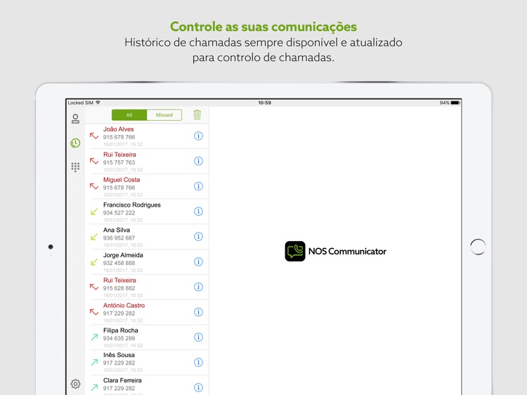 NOS Communicator para iPad screenshot-3