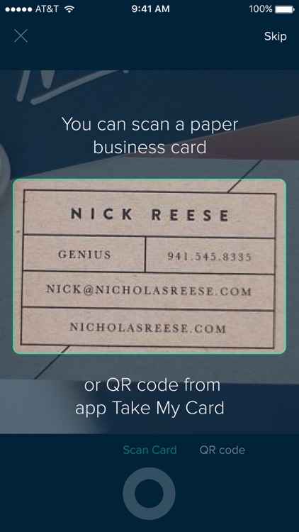 TakeMyCard Scan Business Cards