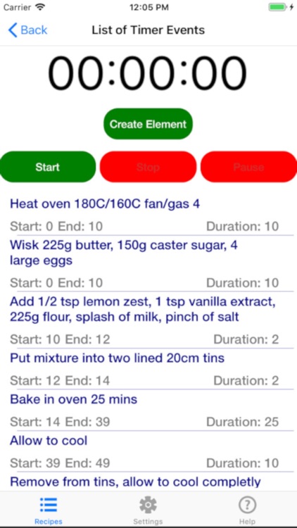 Kitchen Multi Timer - recipes