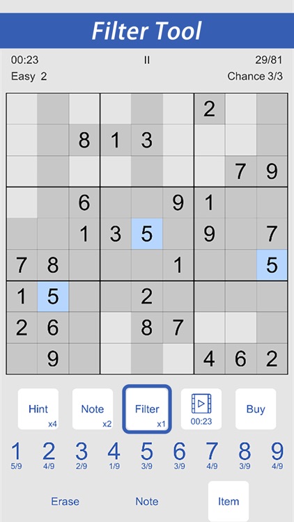 Sudoku X - Classic Sudoku screenshot-4