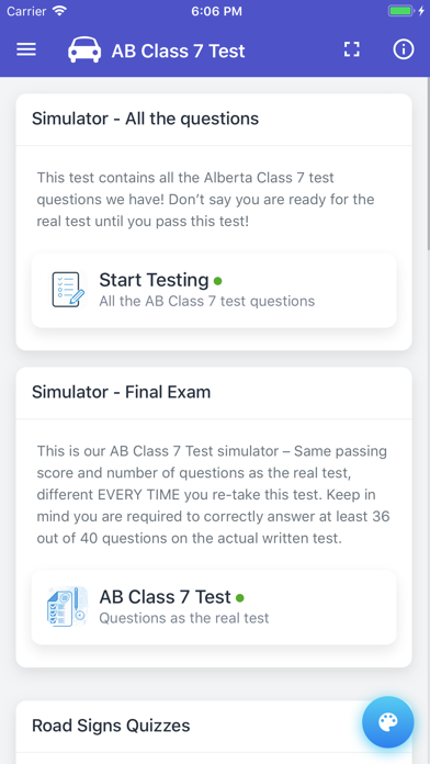 Alberta Driving Test - Class 7 screenshot 3