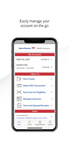 Captura de Pantalla 1 MyHealth BofA iphone