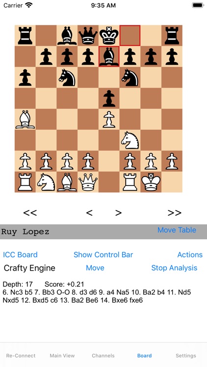 Chess Engine Analysis in Lantern Interface to Chessclub.com