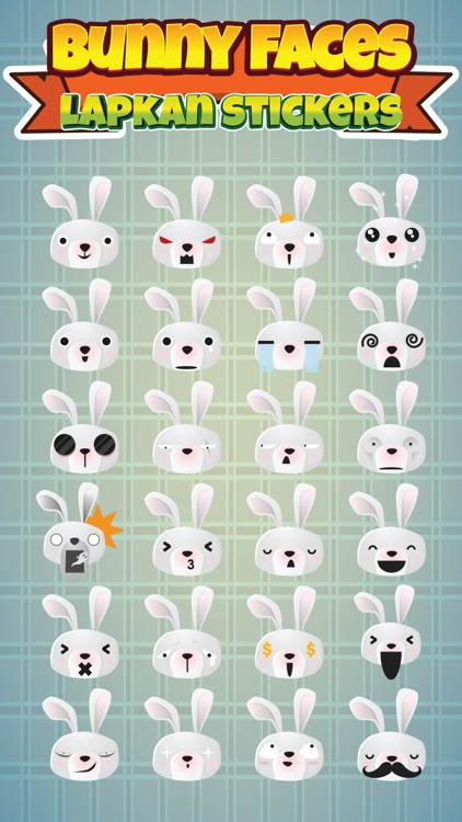 Sticker Me: Bunny Faces