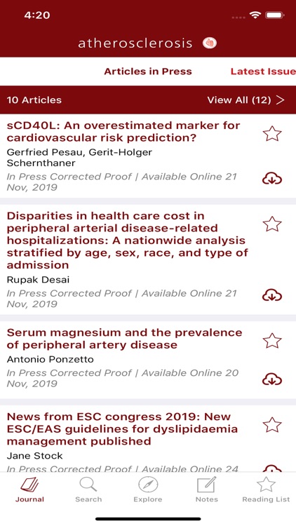 Atherosclerosis Journal