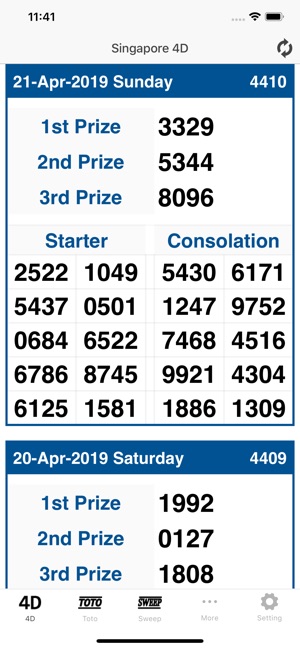 Sg Live 4d On The App Store