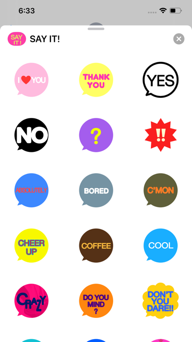 Say It! - Bubble Stickers screenshot 2