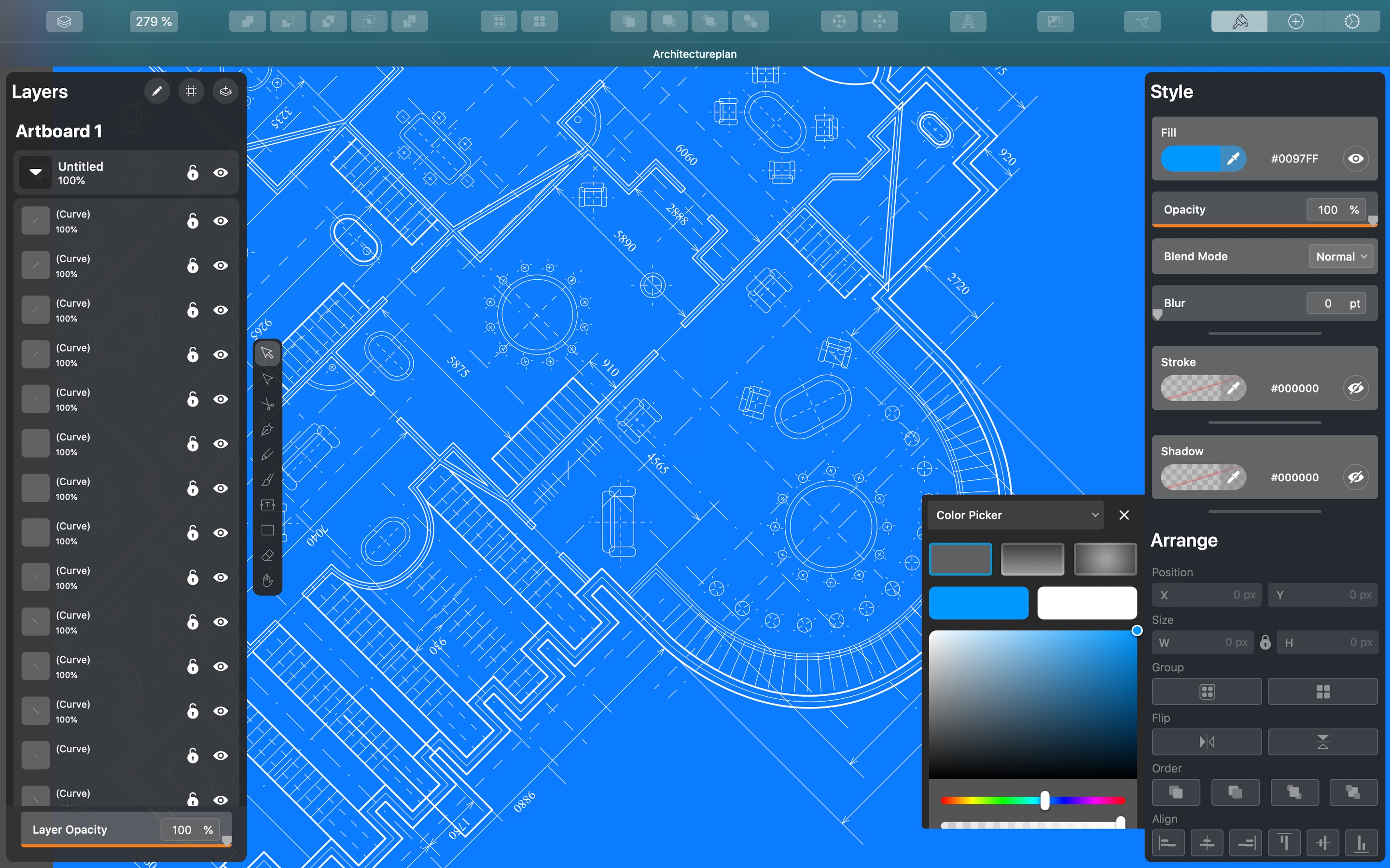 Screenshot do app Vectornator Pro - Vector Art