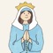 The Bead by Bead Rosary App is designed to help children stay engaged while praying the Rosary by providing a delightful image for each bead