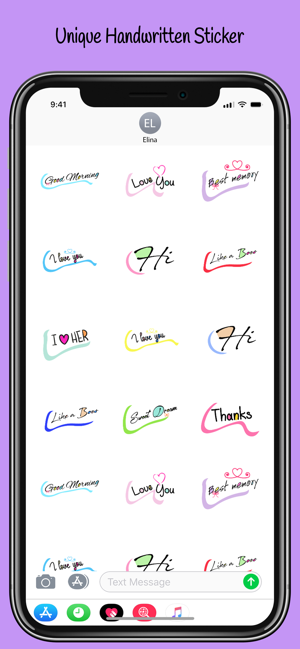 Handwritten Message Stickers(圖1)-速報App