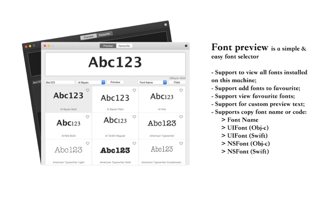 ‎Font Preview - Font Picker on the Mac App Store