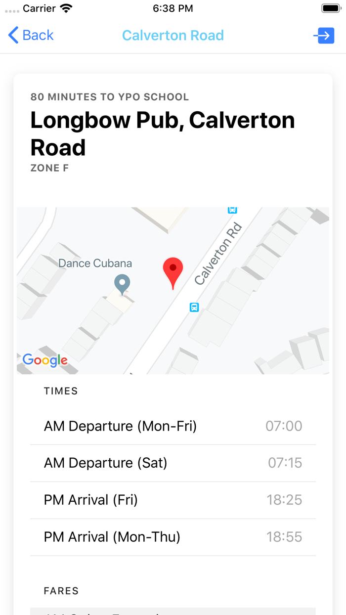 Home to School Passenger App