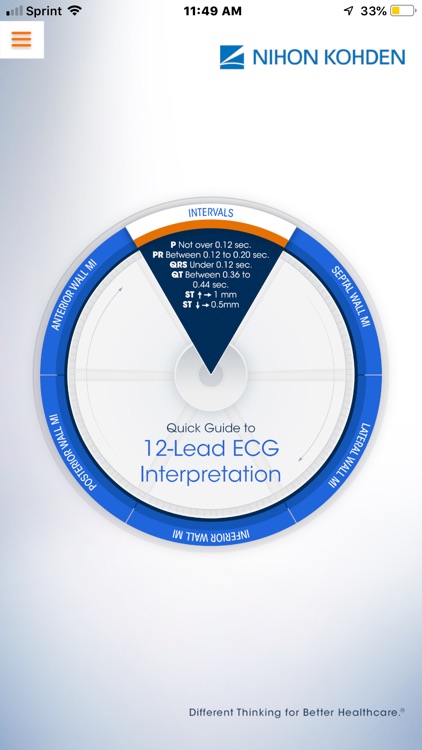 NK 12-Lead ECG Wheel