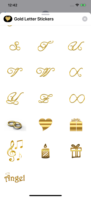 Gold Letter Stickers(圖3)-速報App