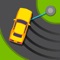 Fast action drifting with your car around an endless race track