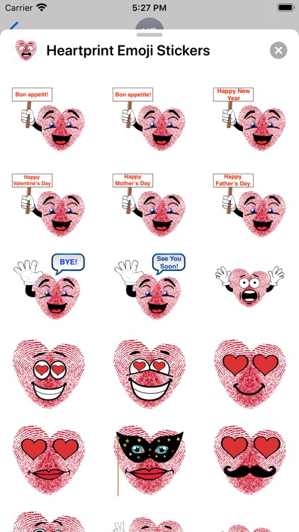 Heartprint Emoji Stickers screenshot-5