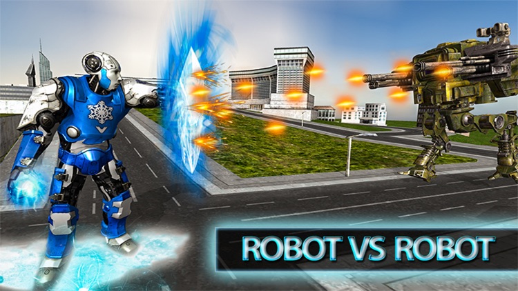 Snow Robot Mad City Battle screenshot-5