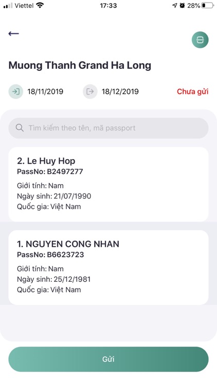 Khai báo người nước ngoài