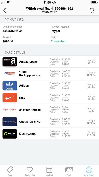 Cashable: Buy, Sell Gift Cards screenshot-3