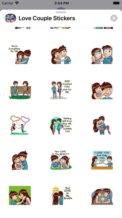 New Love Couple  Stickers HD