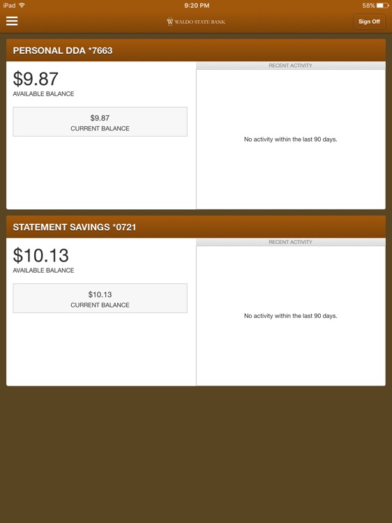 Waldo State Bank for iPad screenshot-4