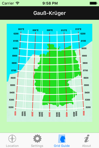 Grid Ref GK - Gauß Krüger screenshot 3