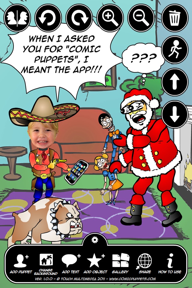 Comic Puppets Lite screenshot 2