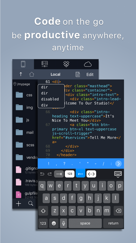 Koder Code Editor App For Iphone Free Download Koder Code Editor For Ipad Iphone At Apppure