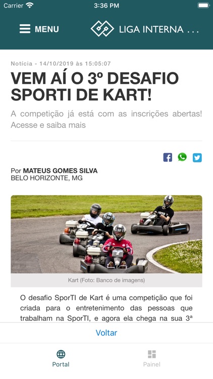 Demostração MultiSports App