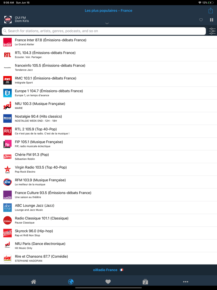 oiRadio France - Live radio