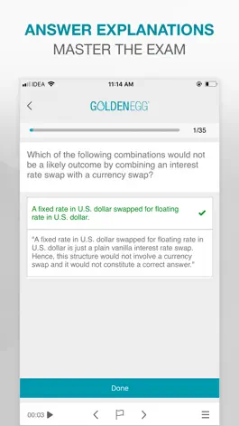 Game screenshot Golden Egg CFA® Exam Level 2 hack