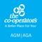 The Co-operators event app for the 2019 AGM offers the agenda, notifications, speaker biographies, polls, a scavenger hunt, private messaging with other attendees, and more