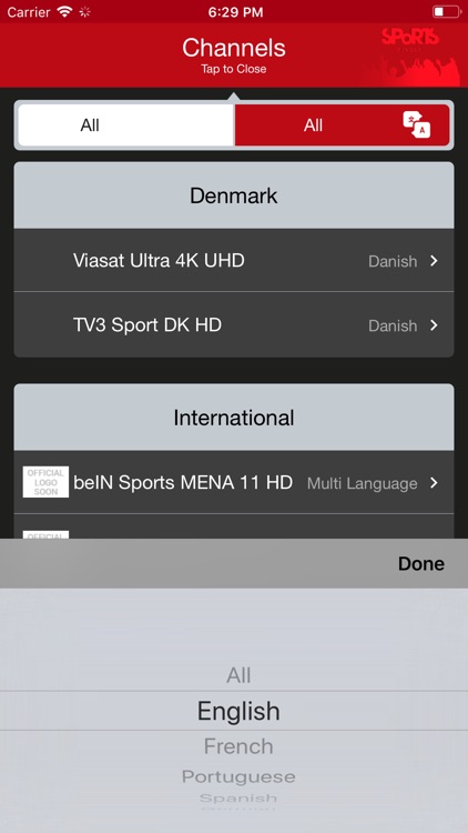 Sports Finder