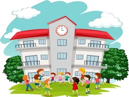 The SchoolXL is a small sticker, which are show the 25 School XL sticker in cartoon