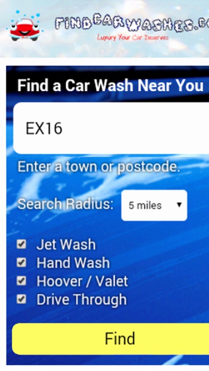 Find Car Washes