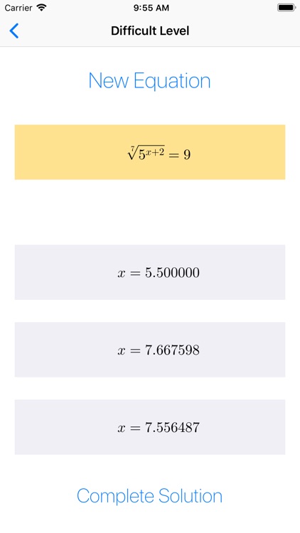 Exponential Equations   ++ screenshot-6