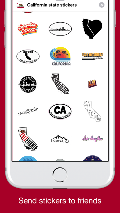 California emoji USA stickers screenshot 4