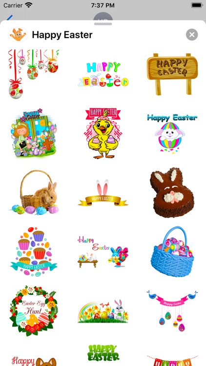 Happy Easter Emoji Stickers screenshot-8