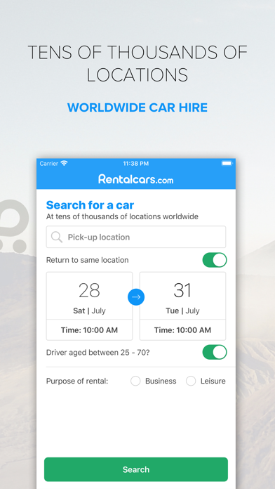 Rentalcars.com - Car hire App. Worldwide car rental made easy screenshot