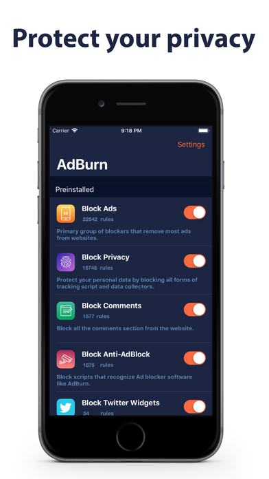 AdBurn - Adblock block ads screenshot 2