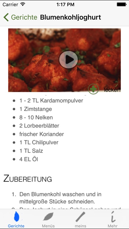 Indisch Kochen