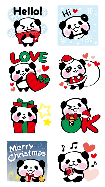 Pandaaa!!! Xmas Stickers