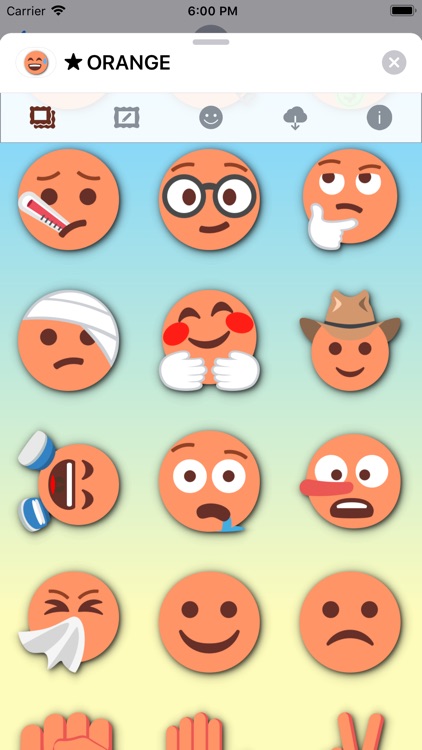 ORANGE Emoji • Stickers screenshot-8