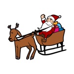 Santa  Reindeer Sticker Pack