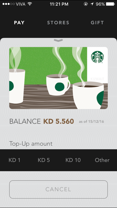 How to cancel & delete Starbucks Kuwait from iphone & ipad 3
