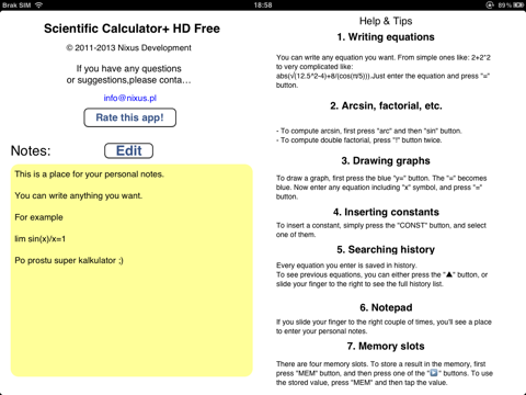 Scientific Calculator+ HD - náhled