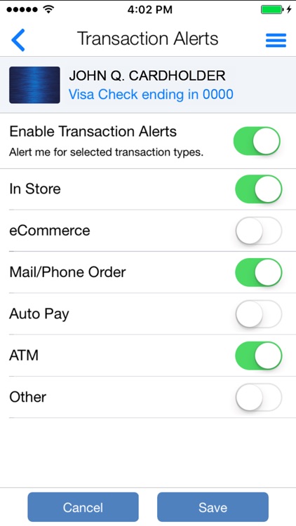 Home Savings CardControl screenshot-3