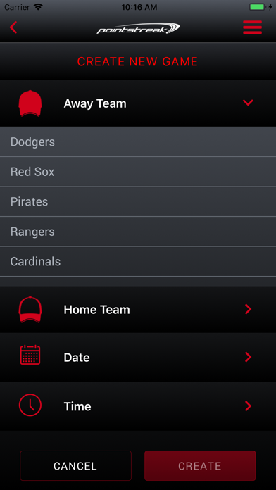 Pointstreak Baseball Scoring screenshot 4